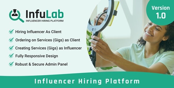 InfuLab v1.1 网红招聘平台主题