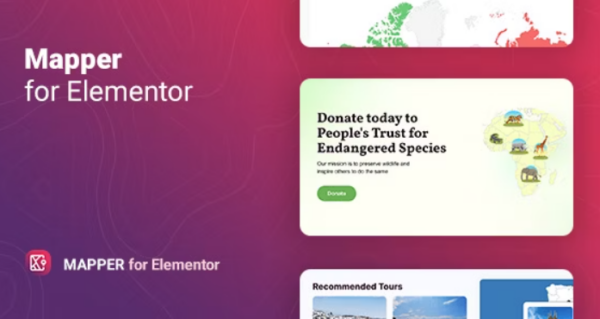 Mapper v1.0.4 Elementor交互式世界地图主题插件