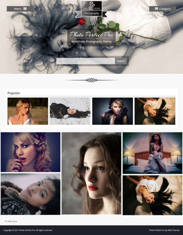 Photo Perfect Pro v3.3.1 - 专业摄影WordPress主题