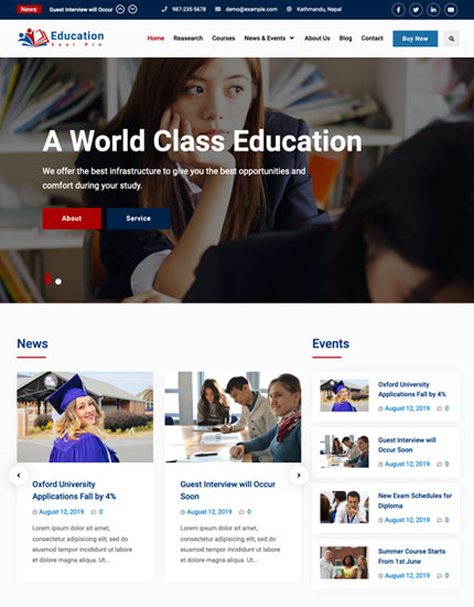 Education Soul Pro v2.1.4 - 专业教育主题，打造完美在线学习平台