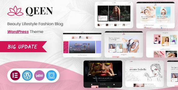 Qeen v1.1.0 时尚生活方式博客WordPress主题