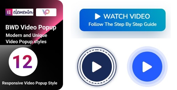 BWD Video Popup for elementor v1.0 - Elementor视频弹出插件