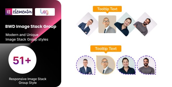 BWD Image Stack Group for elementor v1.0 - Elementor图片堆叠组插件