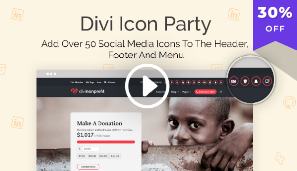 Divi Icon Party v1.1.11 [Wp Zone] - Divi图标派对插件