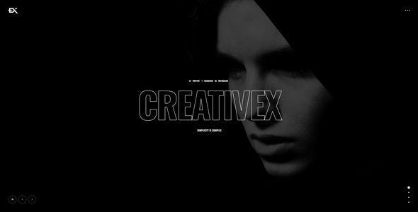 Creativex v1.0 一款大胆的作品集WordPress主题