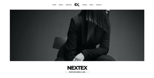 Nextex v1.0 单页摄影WordPress主题 - 专业摄影网站设计