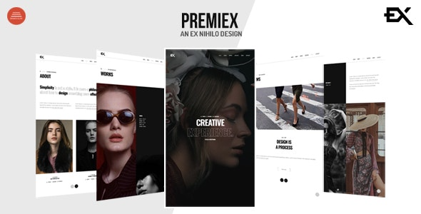 Premiex v1.0 单页作品集WordPress主题 - 创意展示与专业设计