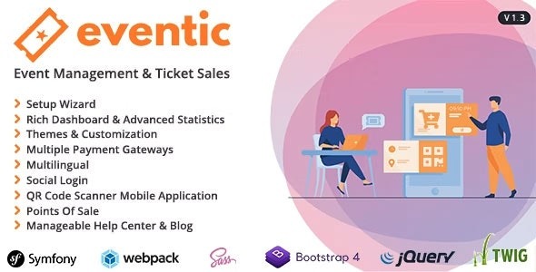 Eventic v1.2 Ticket Scanner Mobile Application - 活动门票扫描移动应用