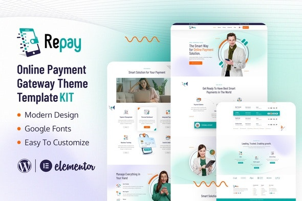 Repay – 支付网关Elementor模板套件