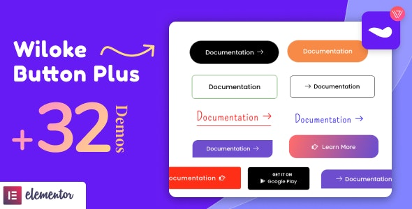 Wiloke Button Plus for Elementor v1.0.21 - Elementor按钮增强插件
