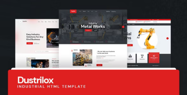 Dustrilox v2.1.0 工厂与工业HTML5模板 - 现代化工业网站设计