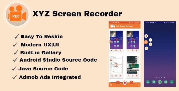 XYZ Screen Recorder v1.0 原生安卓应用 | Admob广告