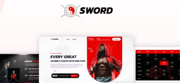 SWORD Mixed Boxing Martial Arts HTML Template May 04 2023 - 混合拳击武术HTML网站模板