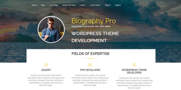 Biography Pro WordPress Theme v2.8.7 - 专业个人传记主题