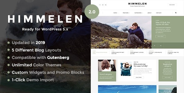 Himmelen v2.4 Personal Minimal WordPress Blog Theme - 个人极简WordPress博客主题