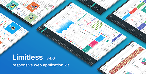 Limitless v4.0 Responsive Web Application Kit - 无限响应式网页应用套件