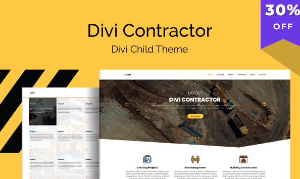 Divi Contractor v1.1.4 [WP Zone] - 专业WordPress承包商主题