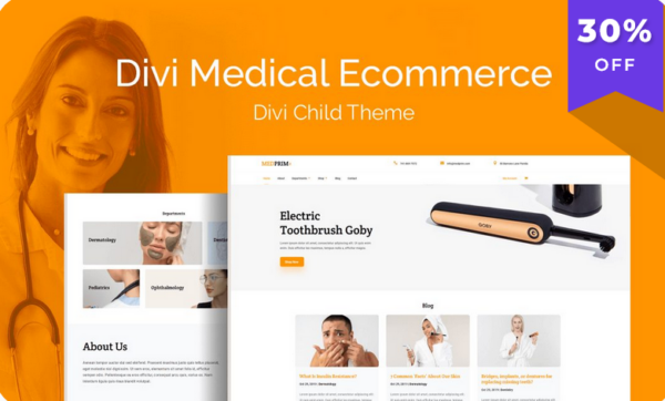 Divi Medical Ecommerce v1.0.6 [WP Zone] - 医疗电子商务WordPress主题