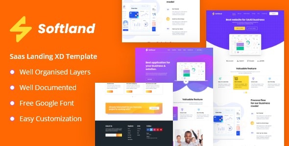 Softland v1.0 Saas & Software Landing Page Template - 专业SaaS和软件产品落地页模板