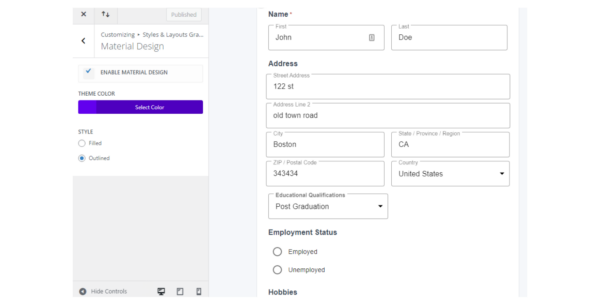 Material Design For Gravity Forms v5.1 - 为Gravity Forms提供Material Design风格的设计插件