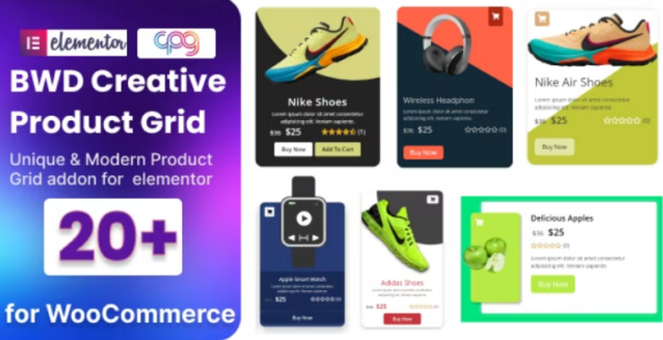 WooCommerce Product Grid for elementor v1.0 - Elementor的WooCommerce产品网格插件