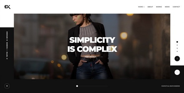 Fightex v1.0 Showcase Portfolio WordPress Theme - 展示作品集的高效WordPress主题