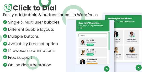 Click to dial v1.2.0 网站直接拨号WordPress插件