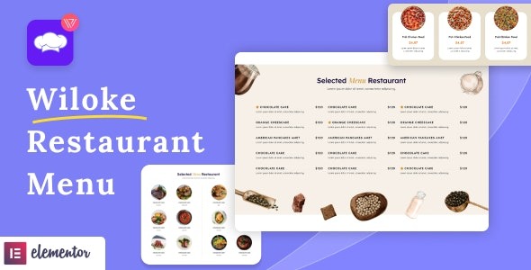 Wiloke Restaurant Menu for Elementor v1.0.23 - 餐厅菜单Elementor插件