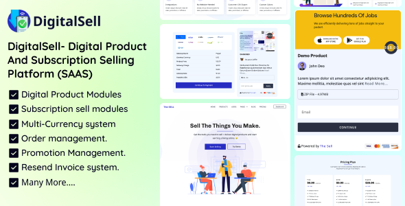 DigitalSell v2.0 数字产品和订阅销售平台(SAAS)