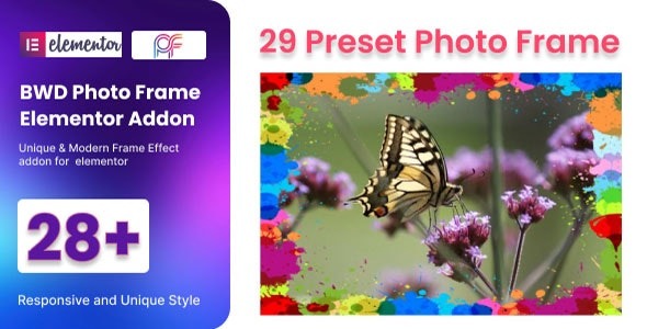 BWD Photo Frame Addon For Elementor v1.0 - Elementor照片框架插件