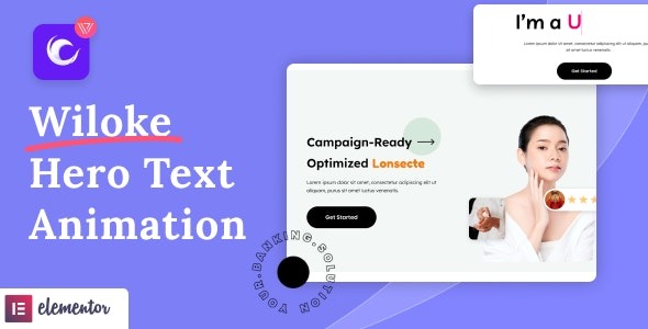 Wiloke Hero Text Animation for Elementor v1.0.22 - Elementor英雄文本动画插件