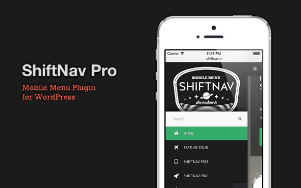 ShiftNav Pro v1.7.1 响应式移动菜单 - WordPress主题插件