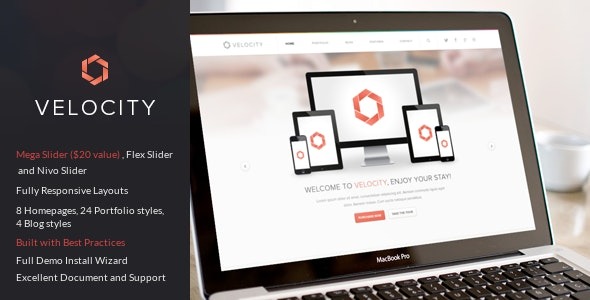Velocity v1.8 Feature Rich Drupal Theme - 功能丰富的Drupal主题