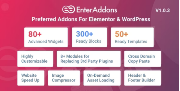 Enter Addons Pro v1.0.4 - Elementor和WordPress的首选插件