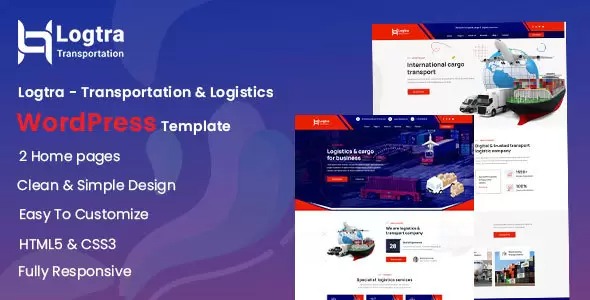 Logtra v1.0 运输与物流 WordPress 主题 - 高效物流运输网站解决方案