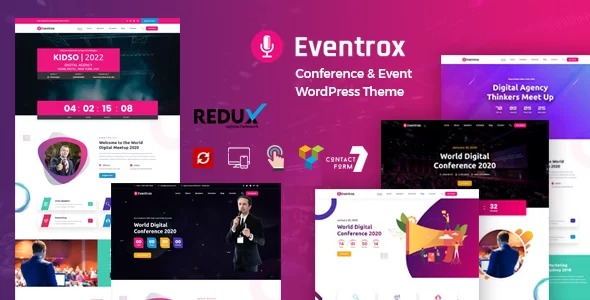 Eventrox v1.0 会议和活动 WordPress 主题 - 专业会议活动网站模板