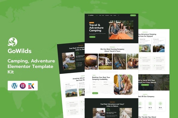 Gowilds – 旅游与旅行预订Elementor模板套件