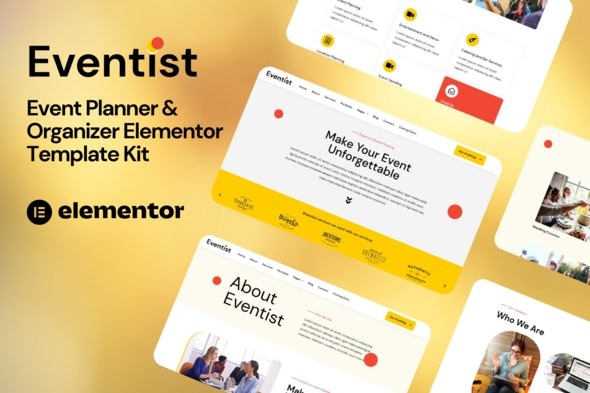Eventist – Event Planner & Organizer Elementor Template Kit | 活动策划与组织Elementor模板套件