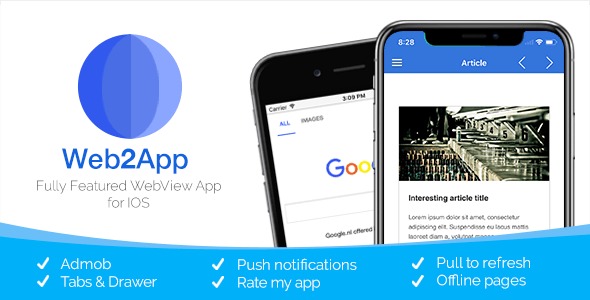 Web2App for IOS v4.1 最快速功能丰富的IOS Webview应用转换工具