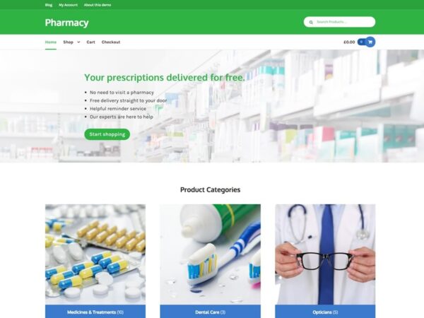 Pharmacy Storefront Theme v2.0.14 - 药店WooCommerce主题模板