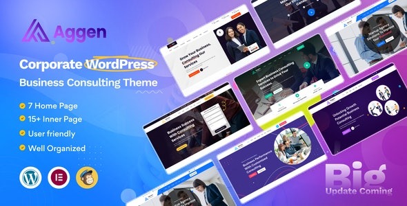 Aggen v2.1.0 商业咨询WordPress主题