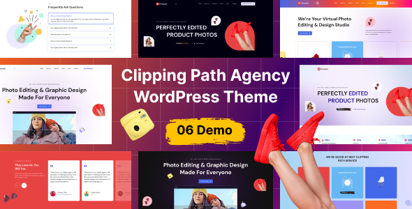 Photodit v1.0.0 Clipping Path Agency WordPress主题 - 专业图片编辑机构网站模板