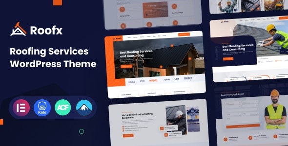 Roofx v1.0 Roofing Services WordPress Theme - 专业屋顶服务WordPress主题