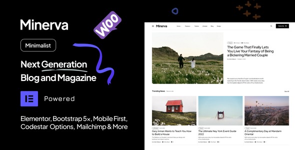 Minerva v1.0 Modern Blog WordPress Theme - 现代博客WordPress主题