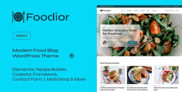 Foodior v1.0 个人美食博客WordPress主题