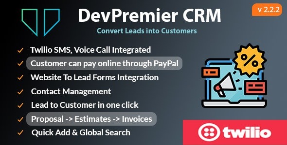 DevPremier CRM v2.2.2 将潜在客户转化为客户
