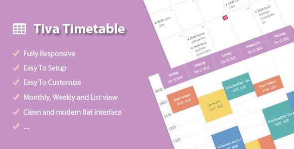Tiva Timetable For PHP v1.4 - PHP时间表插件