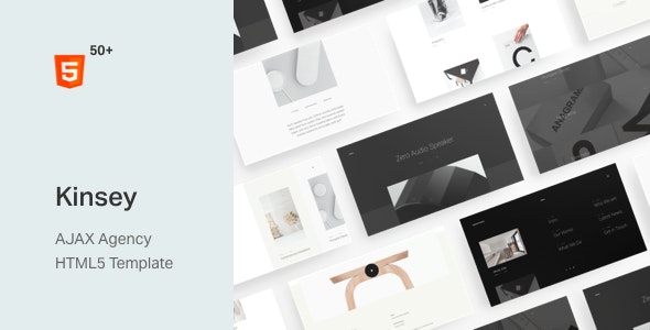 Kinsey v1.3.0 AJAX Agency HTML5 Template - 响应式企业网站HTML5模板
