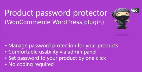 Product password protector for WooCommerce v1.6.2 - WooCommerce产品密码保护插件