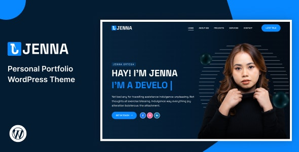 Jenna v1.0 个人作品集WordPress主题 - 专业展示您的创意作品